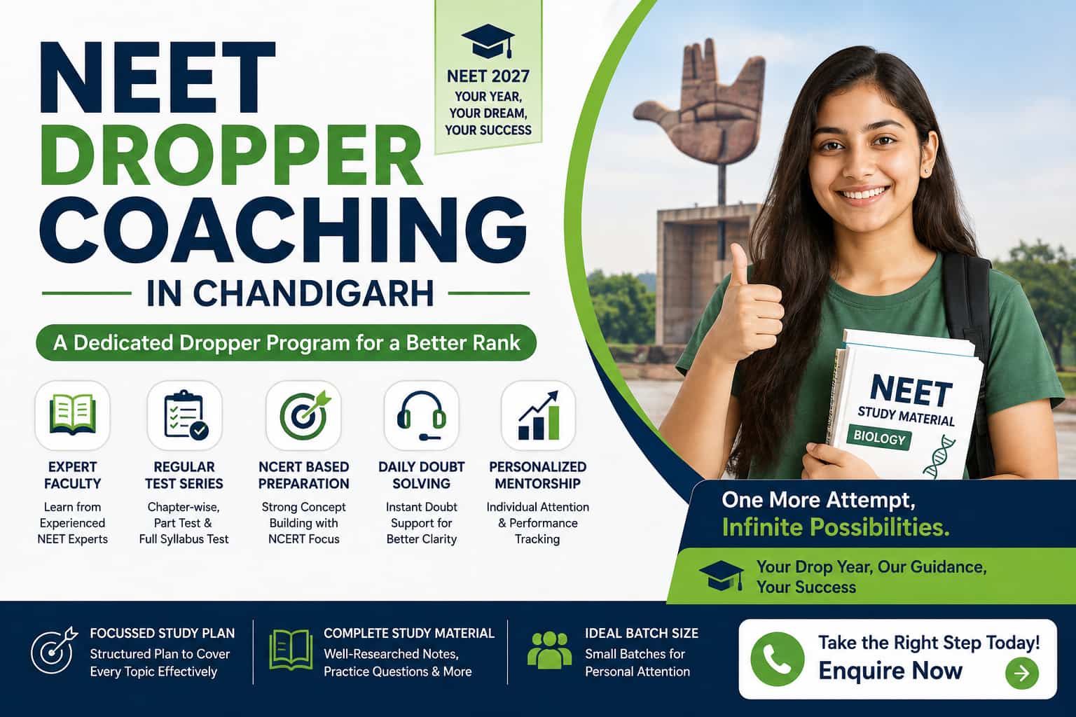 NEET Dropper Coaching in Chandigarh – Prepare Smarter for NEET 2027